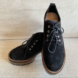 Pull&Bear Chunky Black Platform Shoes 40 EU 9.5 US